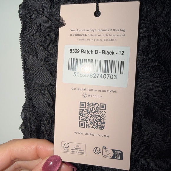 Oh Polly Posy mini dress size US 8 - Picture 4 of 13